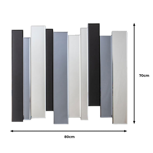 Gallery Duval Grey Smoked Mirror, 70 X 80Cm