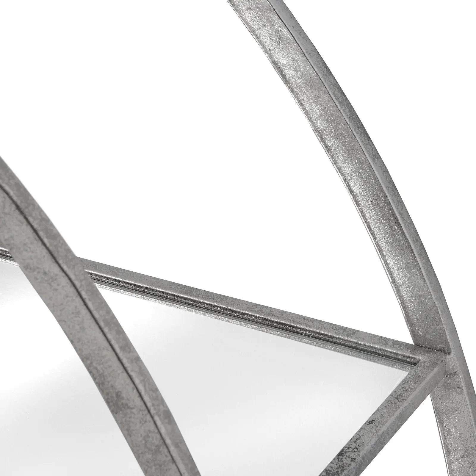Large Circular Silver Wall Hanging Multi Shelf  Furniture > Display Units > Shelf Unit BlissVeranda