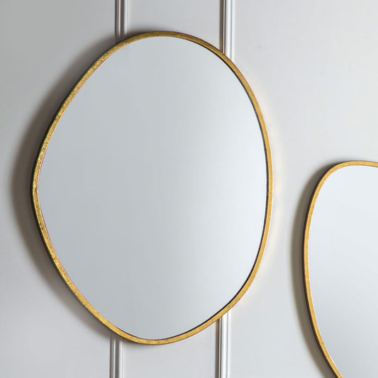 Gallery Chattenden Gold Pebble Mirror, 70 X 90Cm