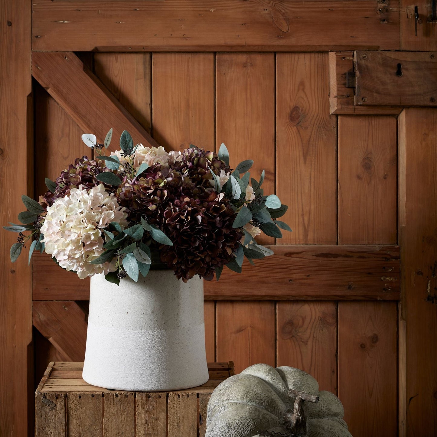 Autumn Coffee Hydrangea  Artificial Flowers & Greenery > Single Stem Flowers > Autumn Stems BlissVeranda