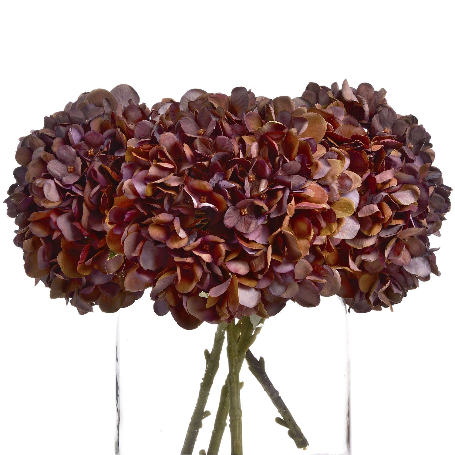 Autumn Coffee Hydrangea  Artificial Flowers & Greenery > Single Stem Flowers > Autumn Stems BlissVeranda
