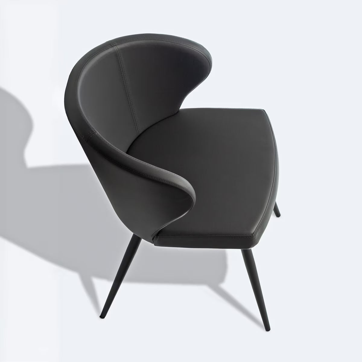 Peressini Doris Grey Faux Leather Dining Chair