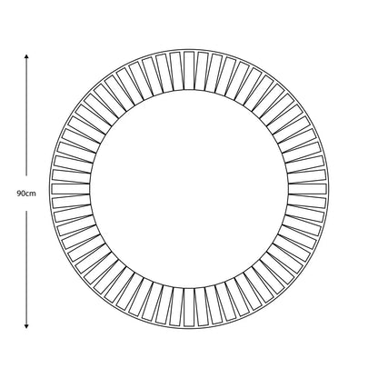 Gallery Mondello round Mirror, 90Cm