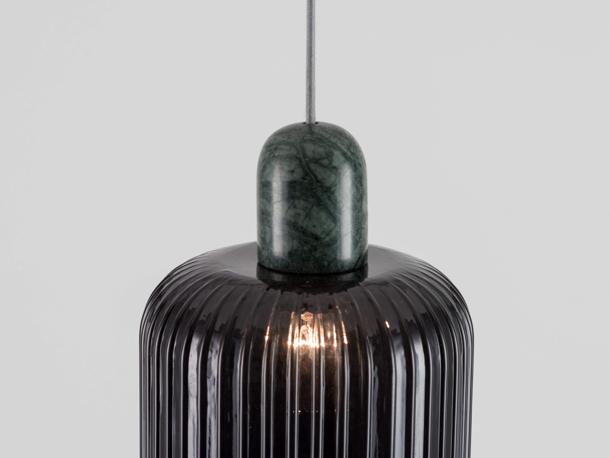 Green marble ceiling pendant fitting - BlissVeranda