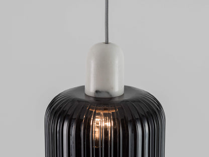 White marble ceiling pendant fitting - BlissVeranda