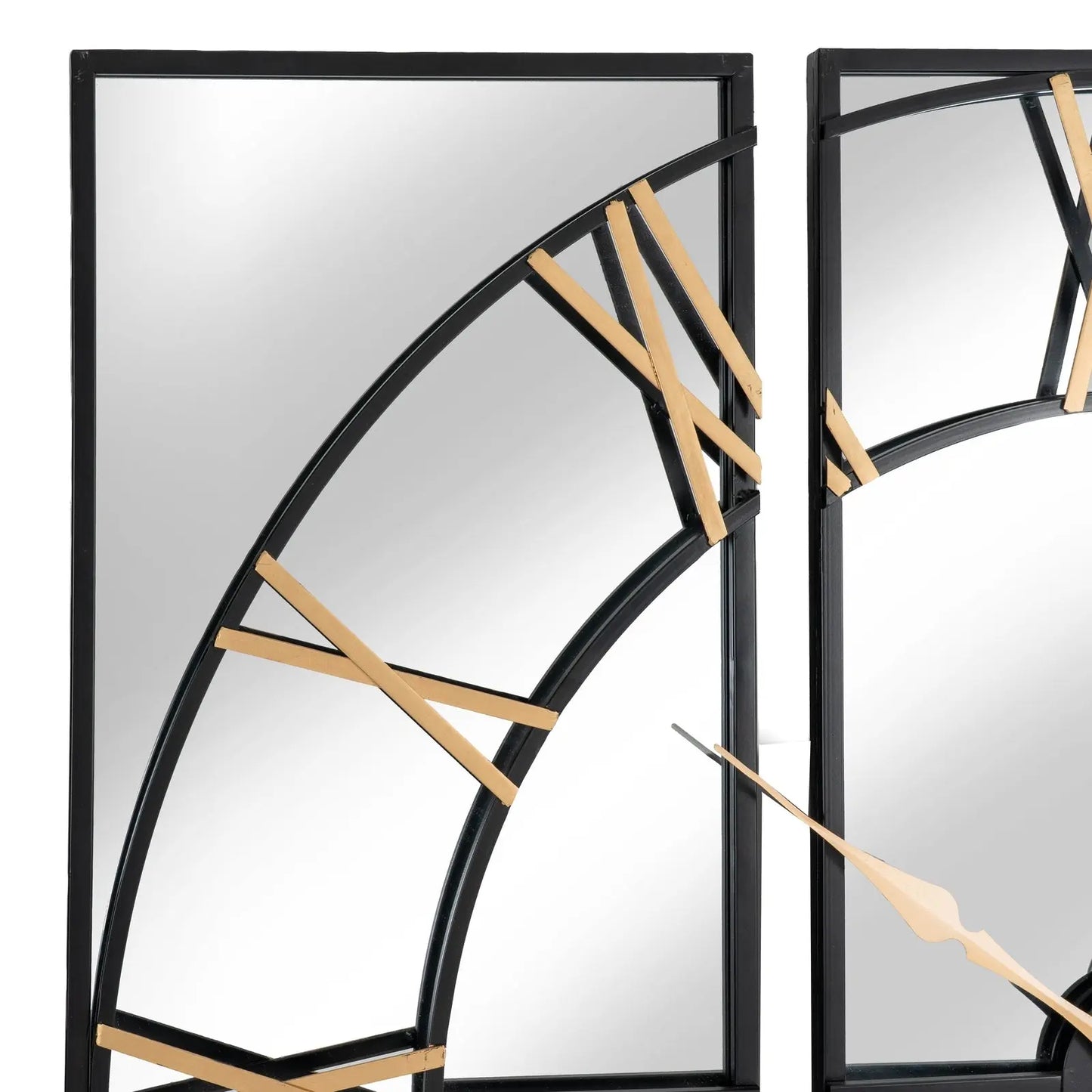 Brooklyn Black And Gold Wall Clock  Clocks > Wall Clocks BlissVeranda