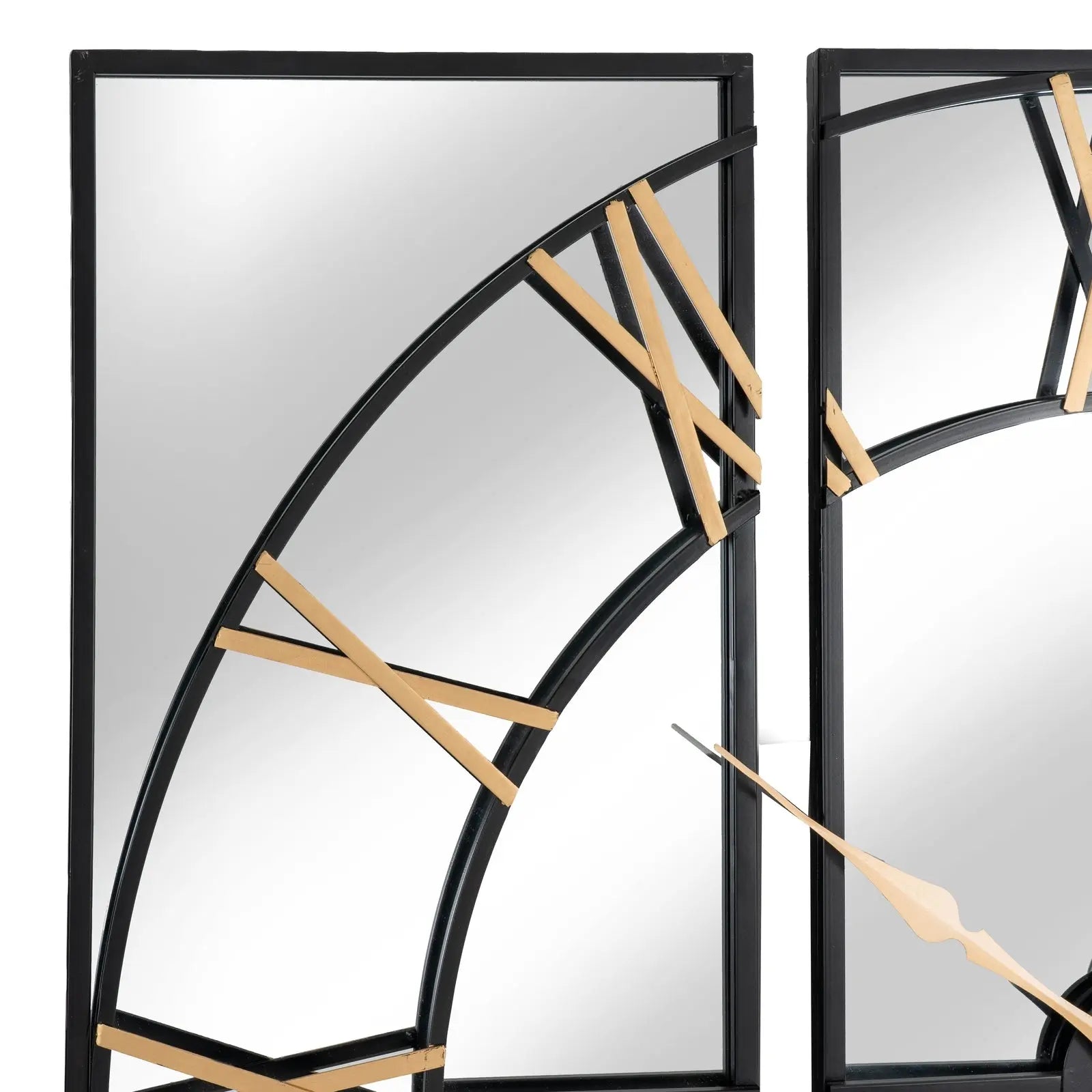 Brooklyn Black And Gold Wall Clock  Clocks > Wall Clocks BlissVeranda