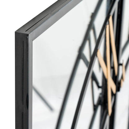 Brooklyn Black And Gold Wall Clock  Clocks > Wall Clocks BlissVeranda