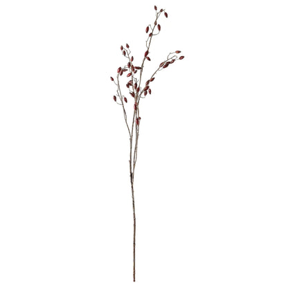 Burgundy Rosehip Stem  Artificial Flowers & Greenery > Christmas Decorations > Festive Flowers & Foliage BlissVeranda