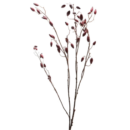 Burgundy Rosehip Stem  Artificial Flowers & Greenery > Christmas Decorations > Festive Flowers & Foliage BlissVeranda