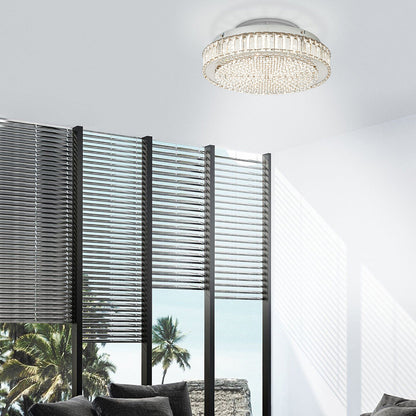 Eglo Balparda Ceiling Light 410Mm in Crystal Chrome