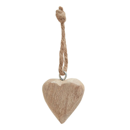 Pack Of 90 Wooden Heart Hanging Decorations BlissVeranda