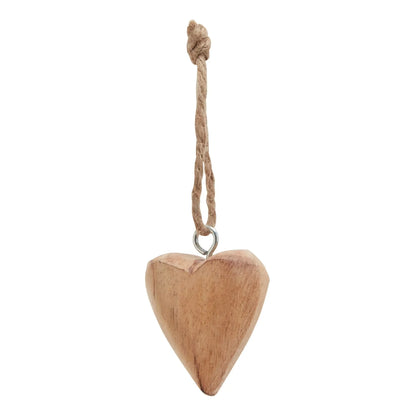 Pack Of 90 Wooden Heart Hanging Decorations BlissVeranda