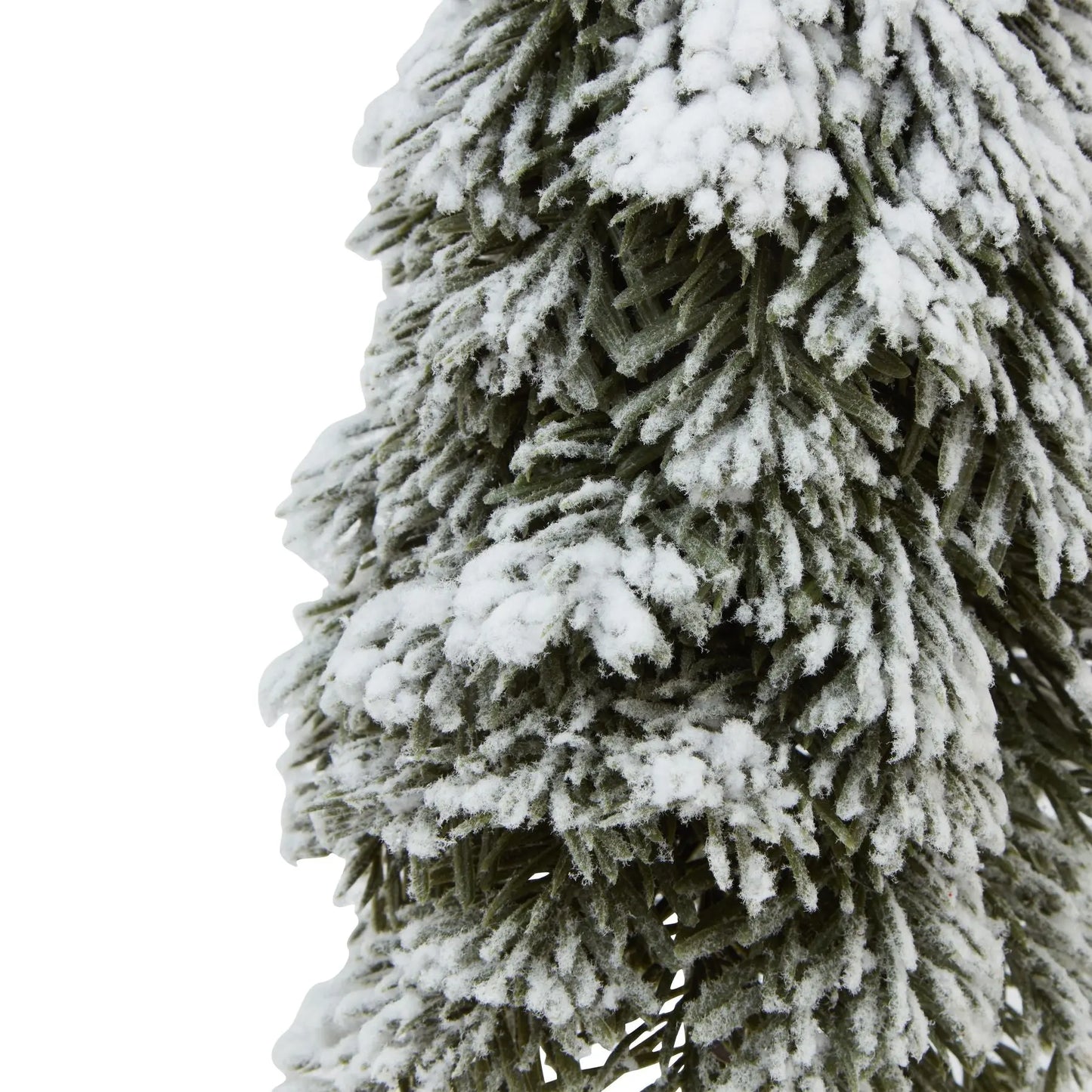 Medium Snowy Cedar Tree On Wood Block BlissVeranda