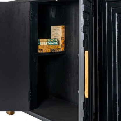 Black safe with open door revealing vintage books inside