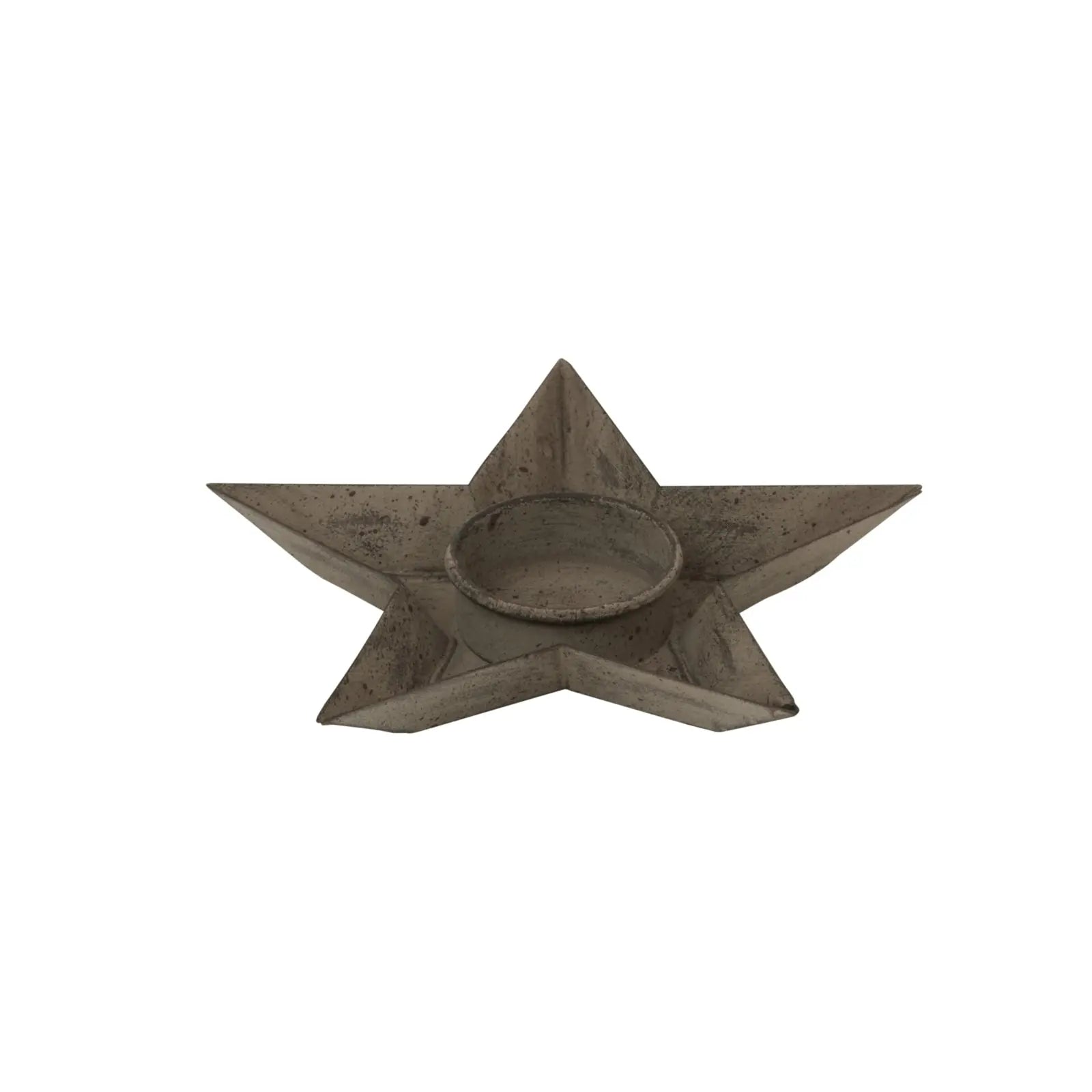 Rustic Metal Star Tealight Holder BlissVeranda