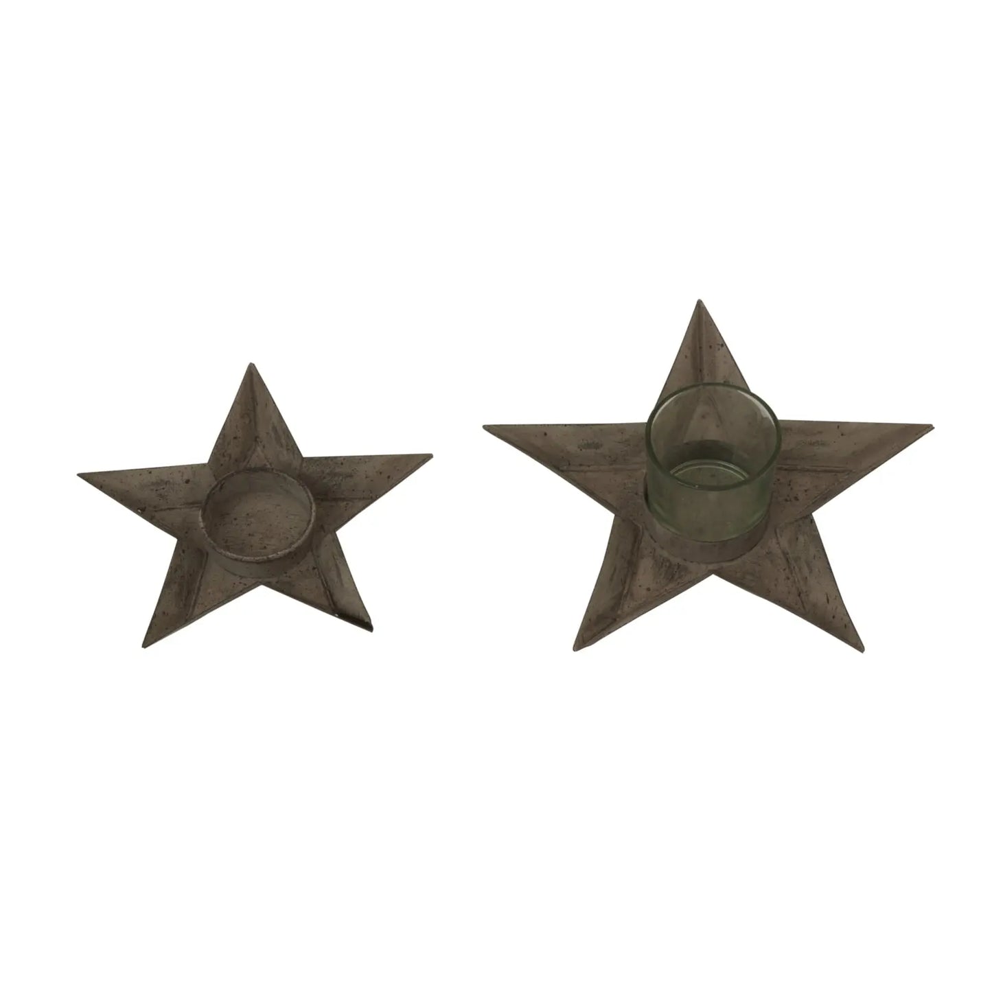 Rustic Metal Star Tealight Holder BlissVeranda