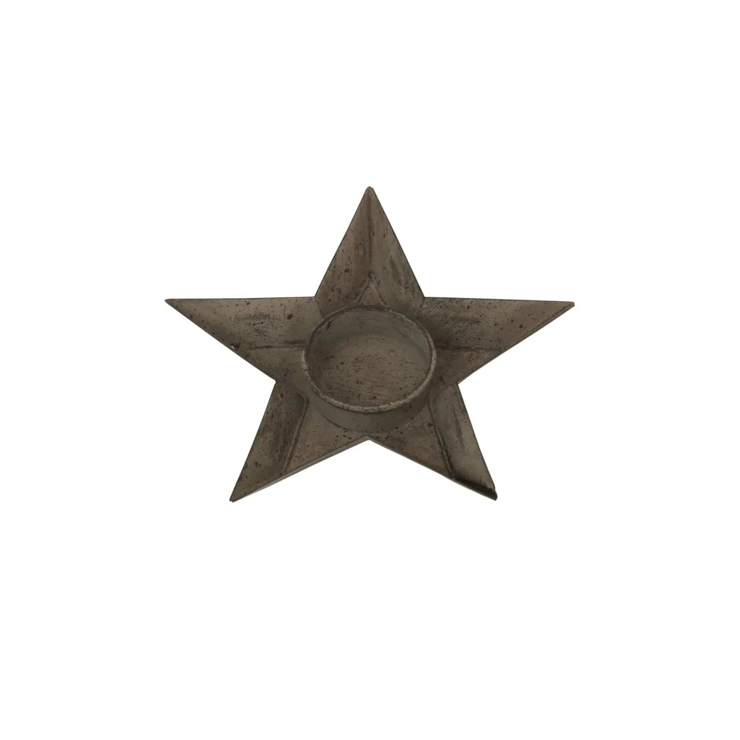 Rustic Metal Star Tealight Holder BlissVeranda