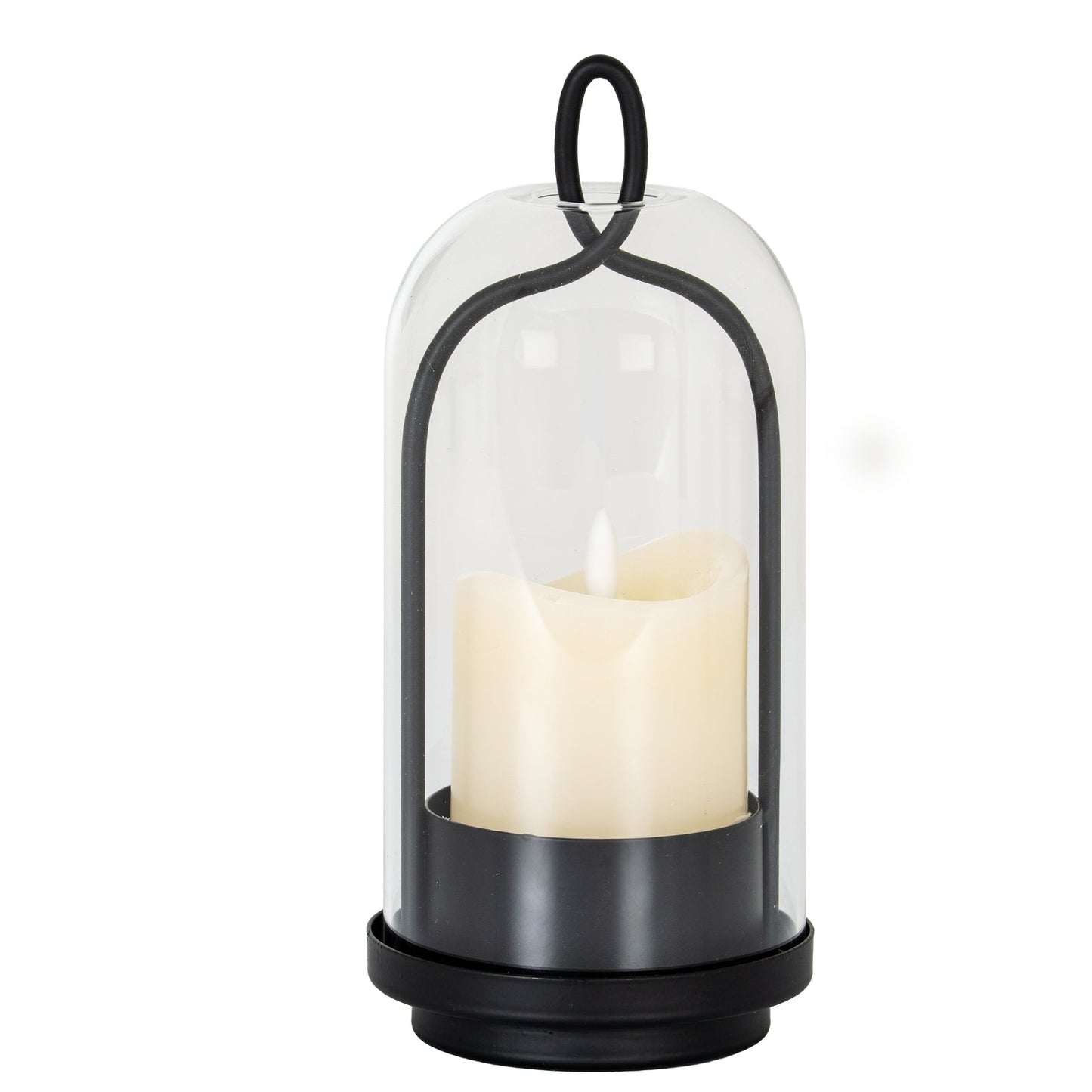 Nyx Medium Candle Holder With Glass Cloche  Gifts & Accessories > Candle Holders BlissVeranda