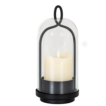 Nyx Medium Candle Holder With Glass Cloche  Gifts & Accessories > Candle Holders BlissVeranda