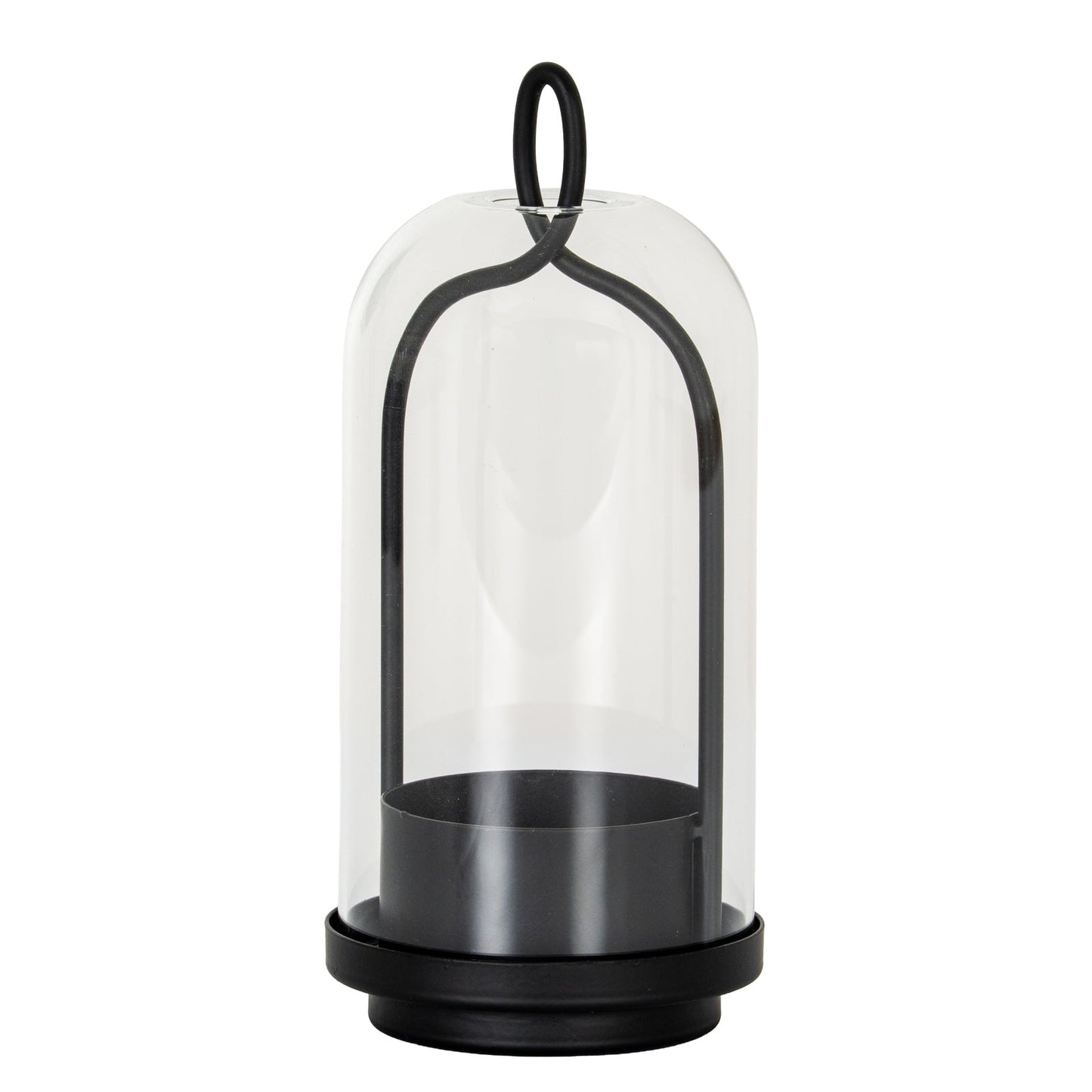 Nyx Medium Candle Holder With Glass Cloche  Gifts & Accessories > Candle Holders BlissVeranda