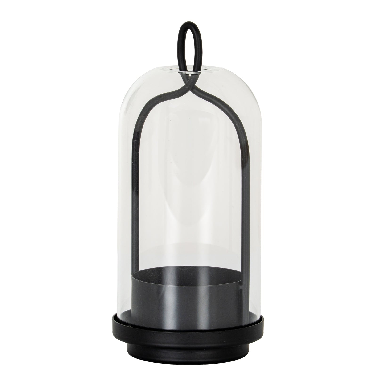 Nyx Medium Candle Holder With Glass Cloche  Gifts & Accessories > Candle Holders BlissVeranda