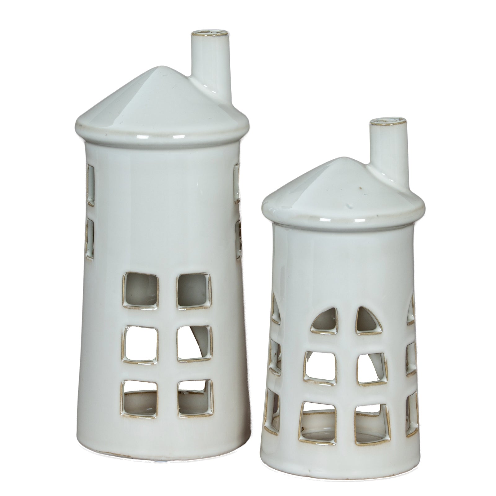 Rhea Medium Lighthouse Tealight Holder  Gifts & Accessories > Candle Holders > Christmas Candles & Candle Accessories BlissVeranda