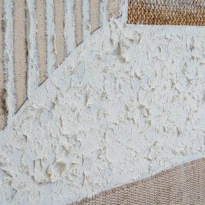 Textured surface with a mix of white, beige, and brown colors