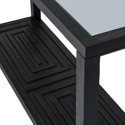 Lennox Black Console Table  Furniture > Tables > Console Tables BlissVeranda