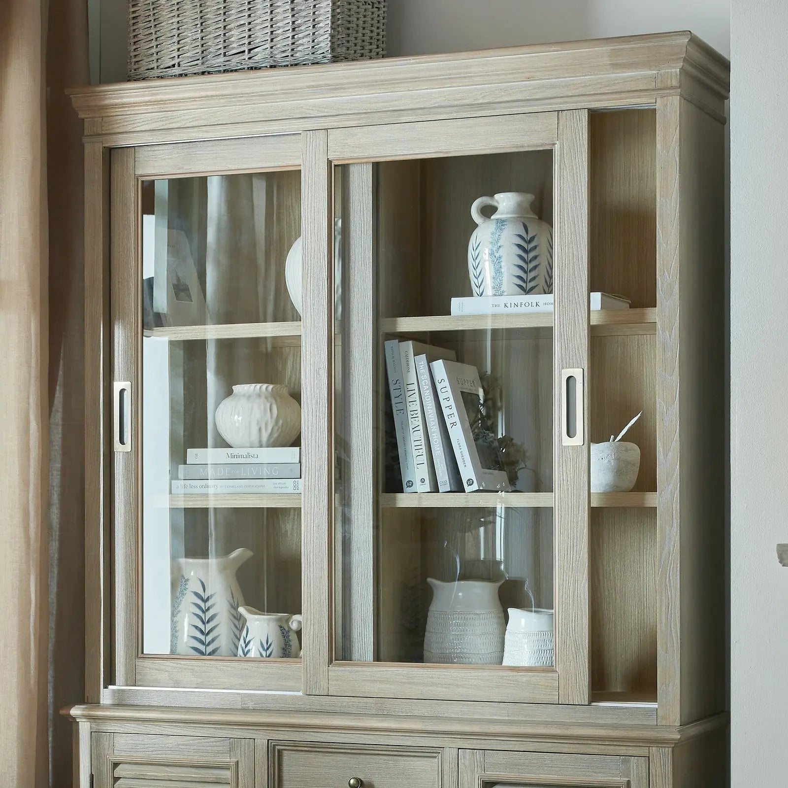 Delphine Collection Sliding Glass Dresser Top
