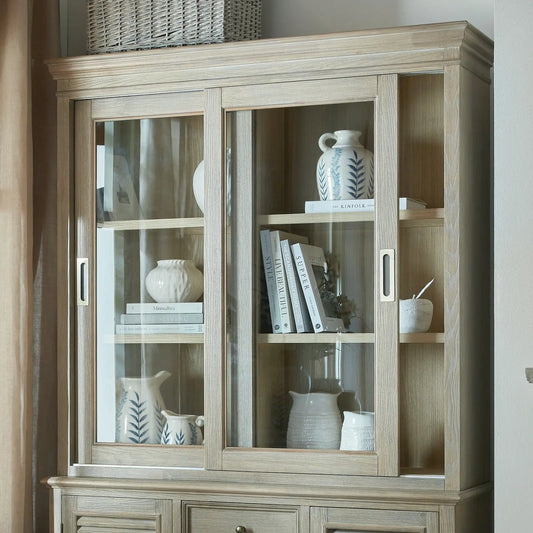 Delphine Collection Sliding Glass Dresser Top