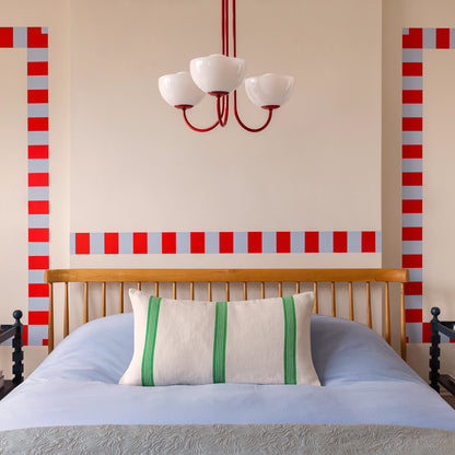 Jam red 3 light dome ceiling light - BlissVeranda