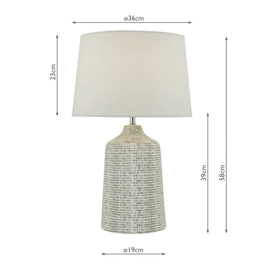 Vondra Ceramic Table Lamp
