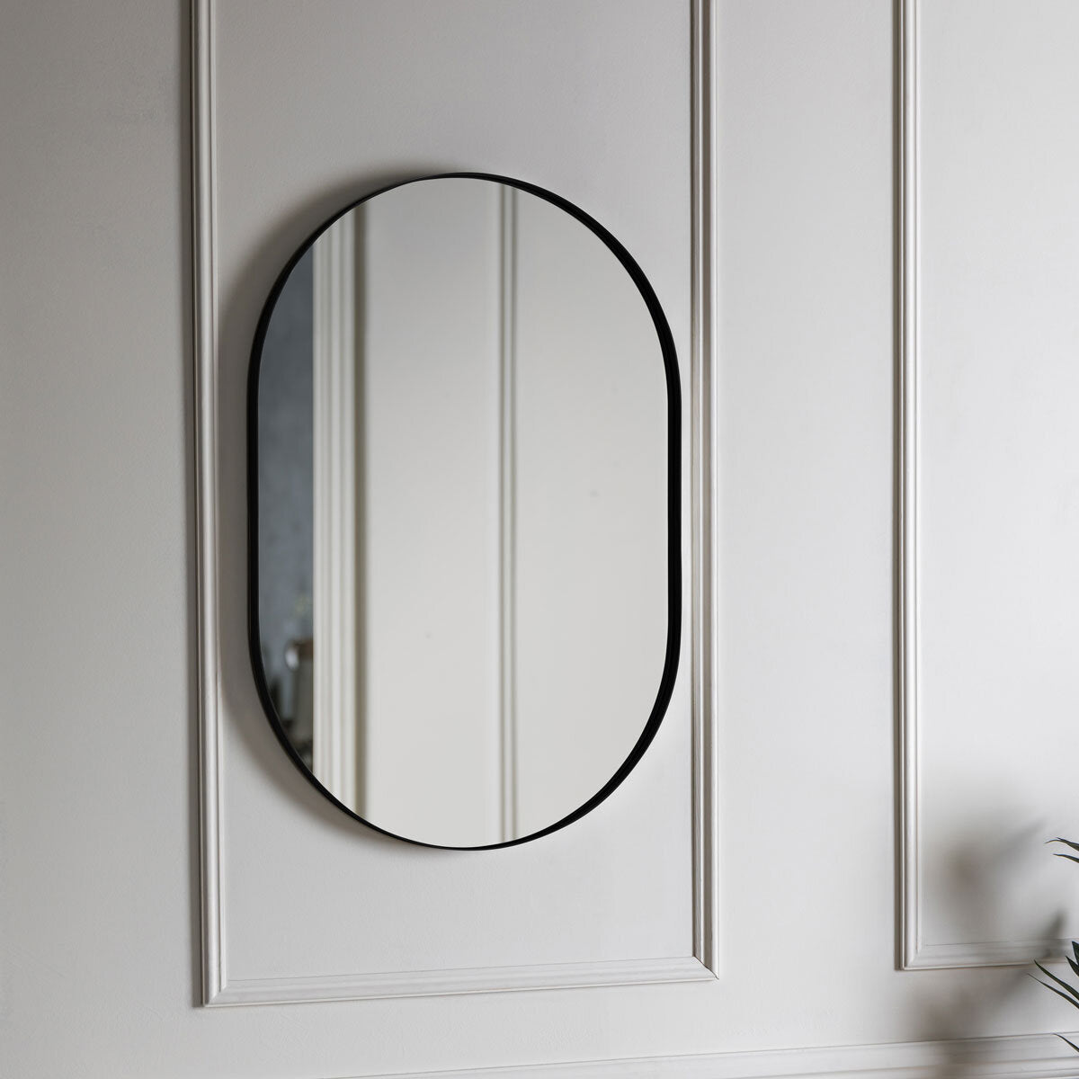 Gallery Hurston Elipse Black Mirror, 60 X 90Cm