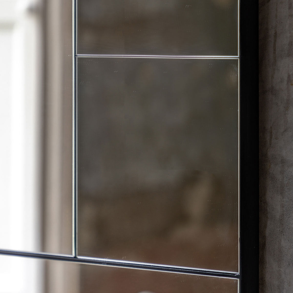 Gallery Broadheath Black Rectangular Mirror, 81 X 122Cm