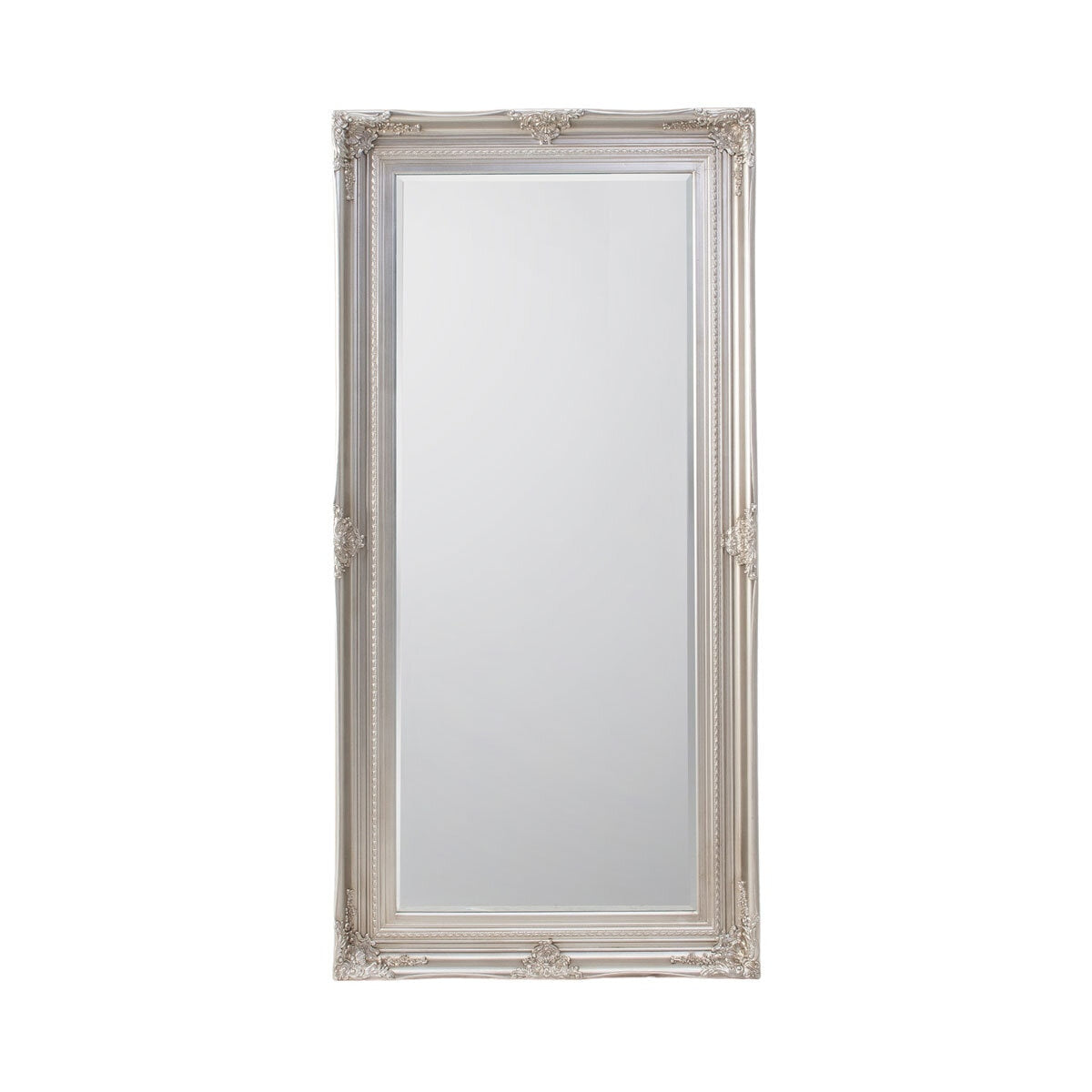 Gallery Hampshire Silver Leaner Mirror, 84 X 170Cm