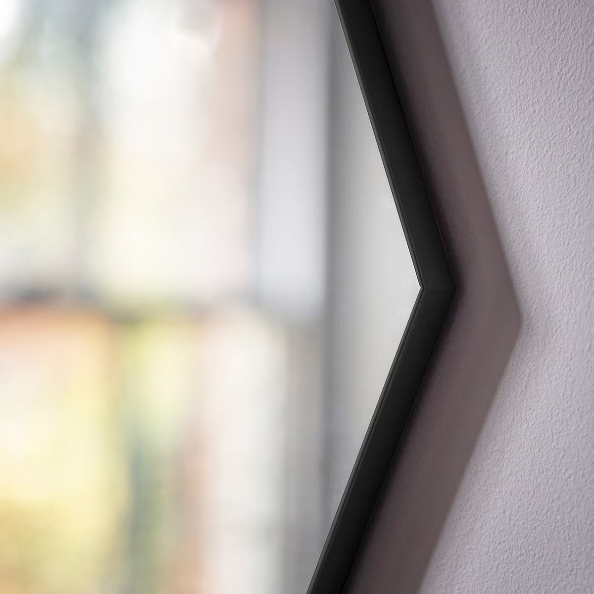 Gallery Bowie Black Octagon Mirror, 80Cm