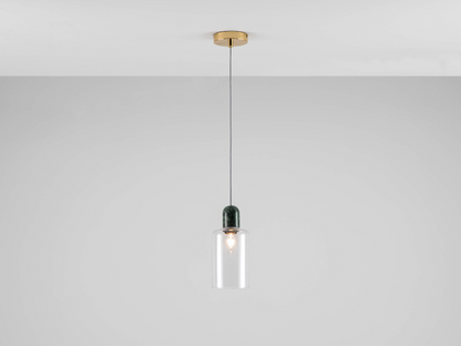 Green marble ceiling pendant fitting - BlissVeranda
