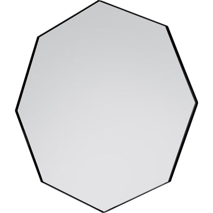 Gallery Bowie Black Octagon Mirror, 80Cm