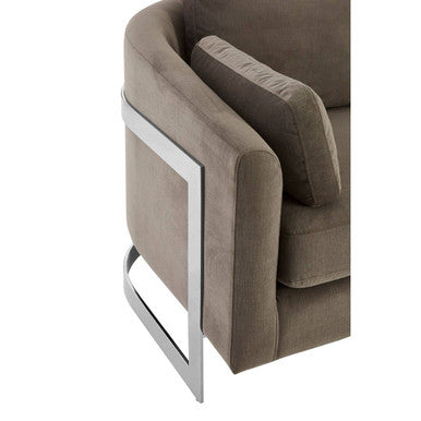 Freda 3 Seat Grey Sofa