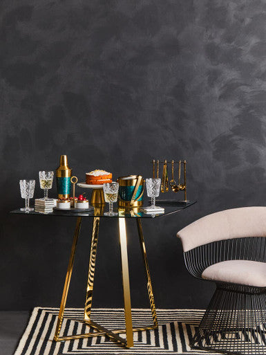 Vogue Mink Velvet and Black Frame Chair