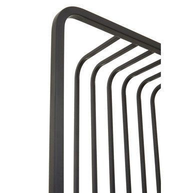 Vogue Five Tier Black Shelf Unit