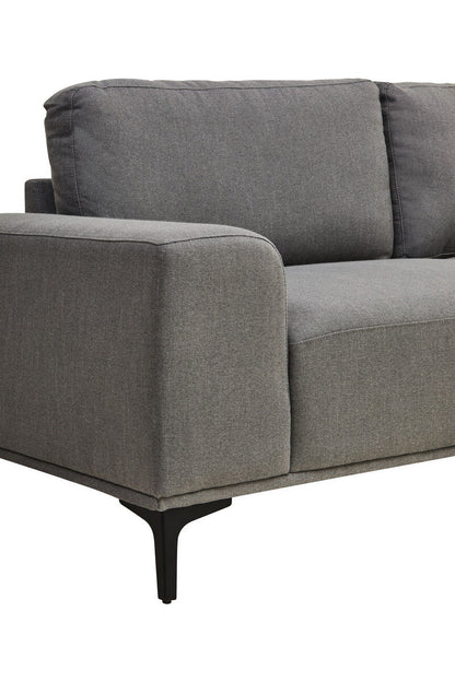 Toulon 3 Seat Grey Fabric Right Chaise Sofa