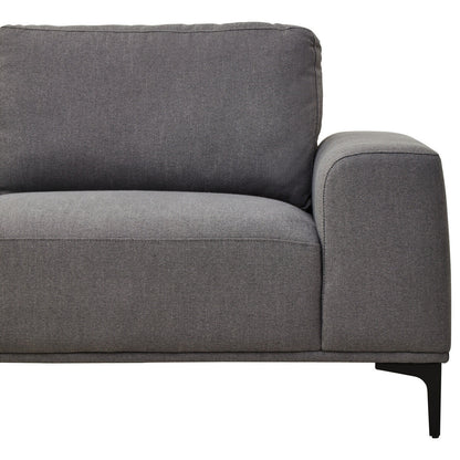 Toulon 3 Seat Grey Fabric Left Chaise Sofa