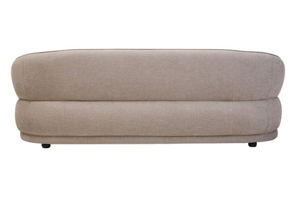 Daphne Curve Chenille Effect Taupe Three Seater Sofa