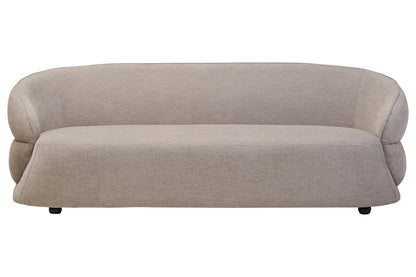 Daphne Curve Chenille Effect Taupe Three Seater Sofa