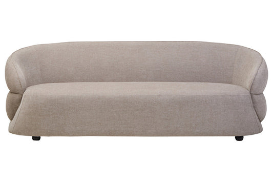 Daphne Curve Chenille Effect Taupe Three Seater Sofa