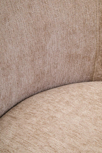 Delray Textured Chenille Effect Deep Stone Curve Chair