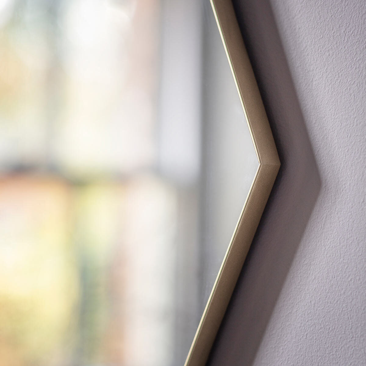 Gallery Bowie Champagne Octagon Mirror, 80Cm