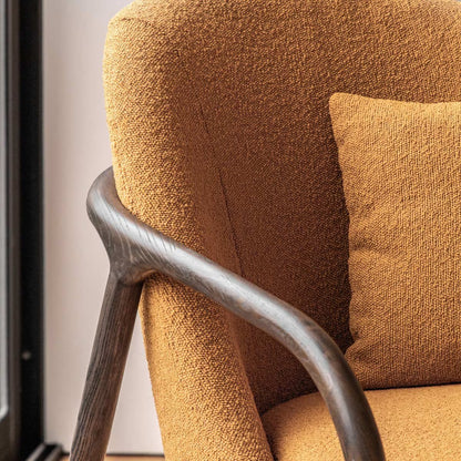 Gallery Alegra Ochre Fabric Armchair